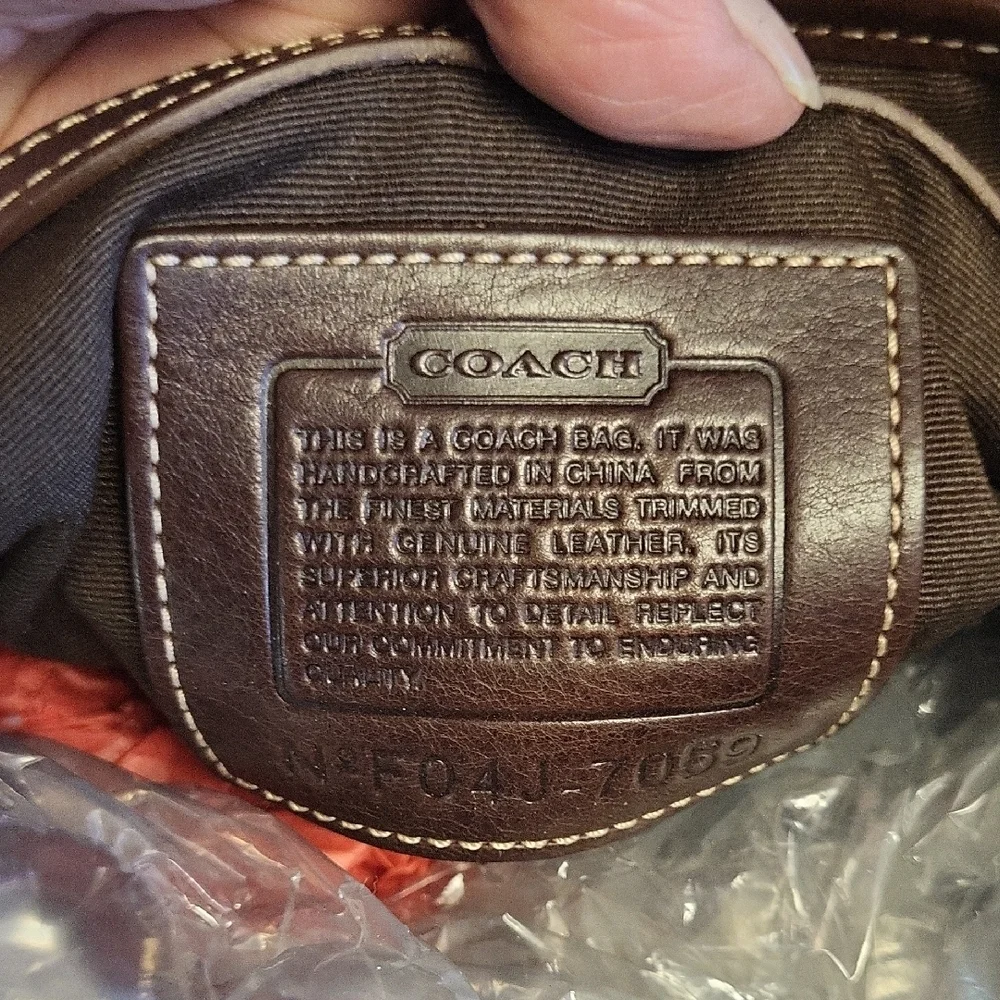 Coach Brown and Tan Women's Bag - Picture 7 of 13